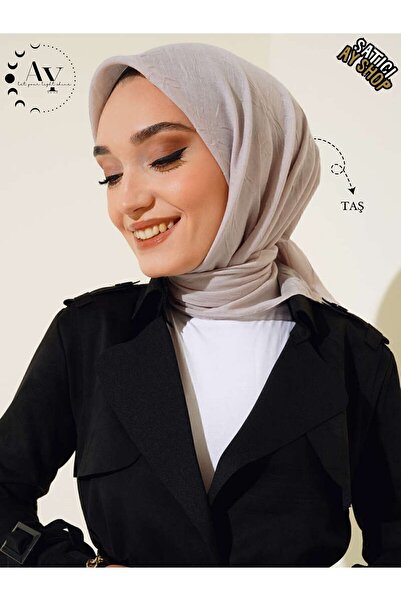 its AY shop Tesettür Kadın Bambu Kraş Taş Eşarp