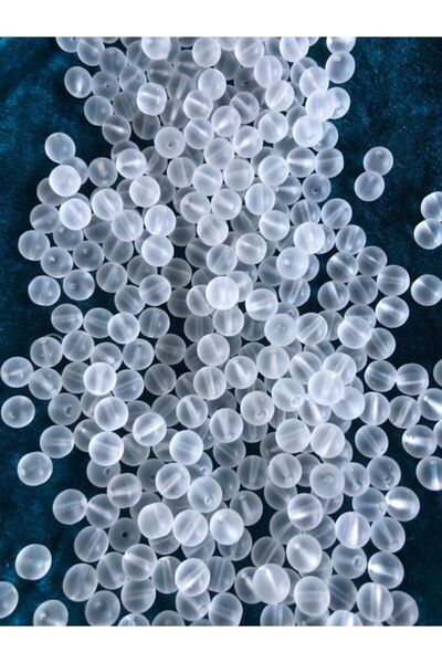 Flea Market Mărgele de sticlă rotunde de 8 mm - Mărgele de bijuterii - 50 buc -