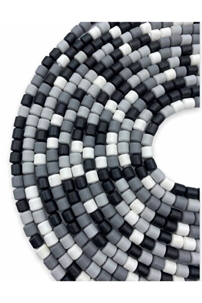 tebrikcim Mărgele Lino, Gri-negru-alb Culoare mixtă Argilă polimerică Lino Mă...