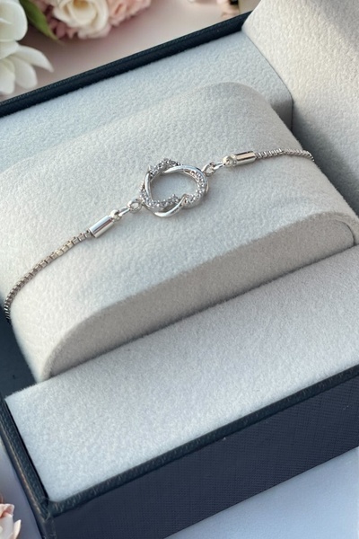 TAKIPORT Şık Tasarım Asansörlü Ayarlanabilir Zirkon Taşlı Kadın Bileklik