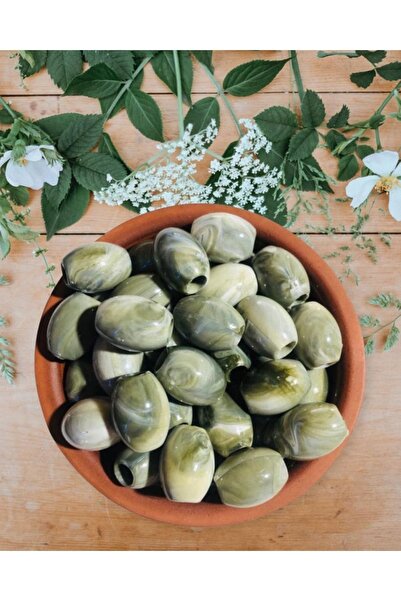 Flea Market 20 броя мъниста с цвят на маслина - декоративни мъниста - мъниста...