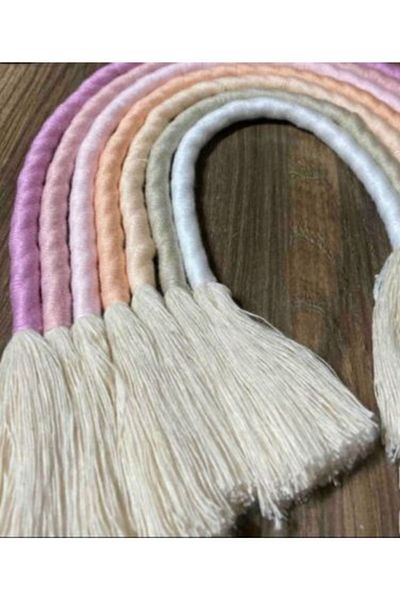 izmir Bitpazarı 2 metri lungime 10 mm grosime bumbac macrame frânghie, frânghie curcubeu