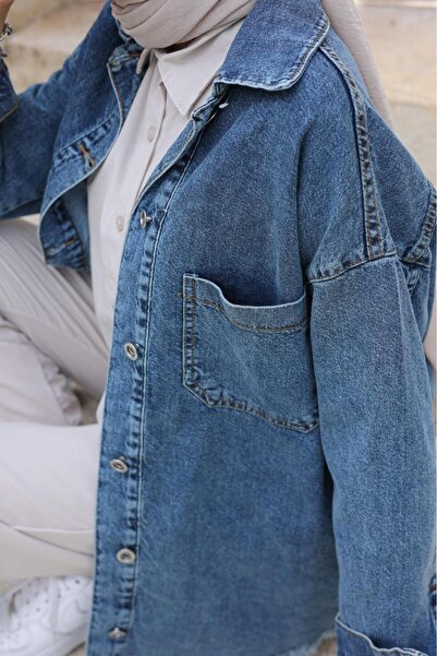 SHİROSA Jachetă de blugi cu buzunar dublu pentru femei