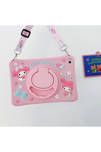 Alfa MEC Samsung Galaxy Tab S6 Lite P610 P615 P617 Compatible Case Cute Dolls with Stand for Kids Character
