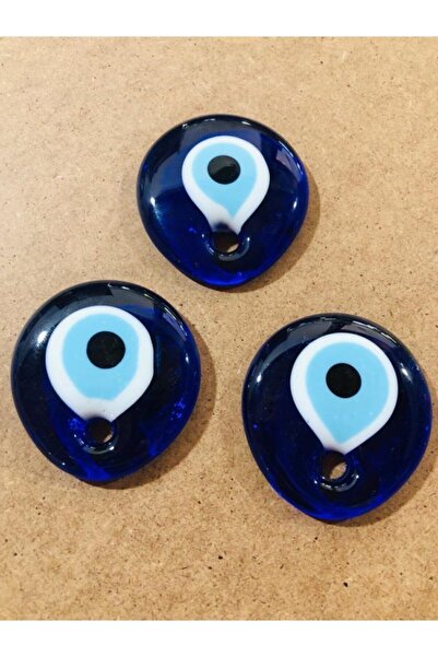 Flea Market 5 Cm Mărgele de Evil Eye pentru Ornament de copac și Hobby 3 buc