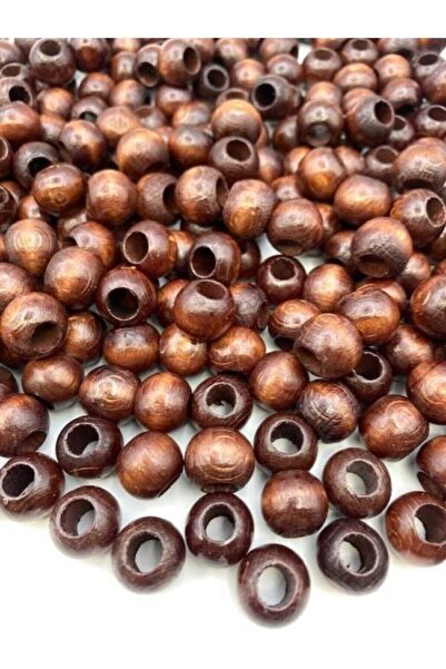 tebrikcim 14 Mm Brown Wood, Wooden Beads (50GR,~50 BEADS)