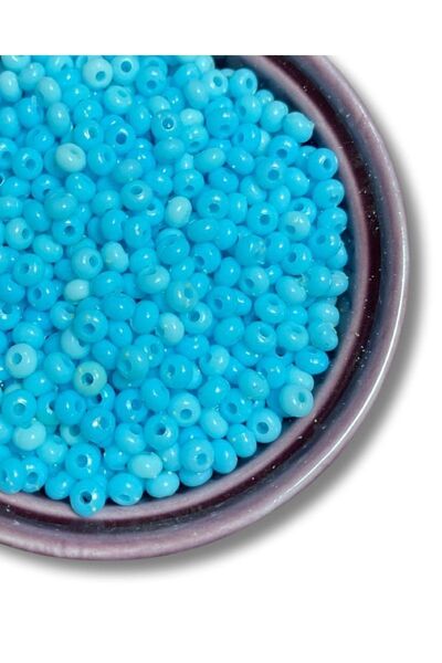 Flea Market Albastru cer - Mărgele de nisip acrilice - (25 gr - Mediu 350 buc...