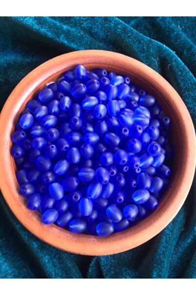 Flea Market Mărgele de sticlă ovale de 8 mm - Mărgele de bijuterii - 50 buc -