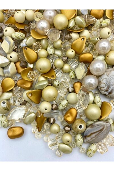 Flea Market Mărgele din plastic acrilic mixt în tonuri de crem pentru brățări...