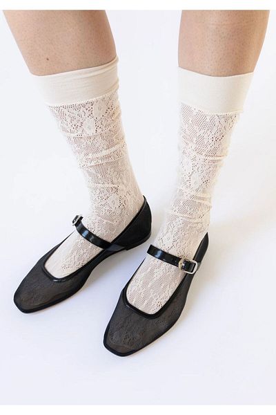 Pina Imported Below Knee Lace Socks