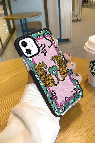 mooodcase حافظة هاتف من السيليكون متوافقة مع هاتف آيفون 11 بنمط غامض كاندي باللون الأسود