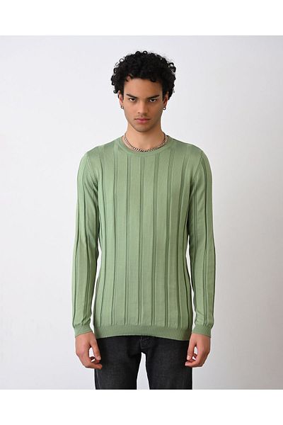 İLKCET MODA Ανδρικά πλεκτά ριγέ Slim Fit