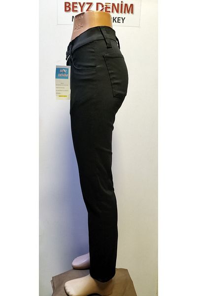 BeyzDenim Μαύρο Power Lycra Classic Jeans Model Gabardine