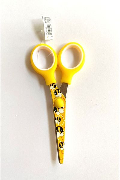 Modellino Yellow Piano Patterned School Scissors 13cm