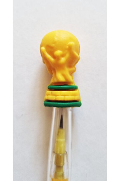 Modellino 4'lü 4 Farklı Gövde Renkli Futbol Ve Dünya Kupası Başlıklı Yumurtlayan Geçmeli Kurşun Kalem