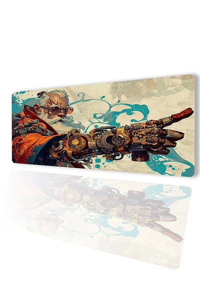 SonicTouch Ultragrand Cyberpunk Captain XXL Keyboard Mouse Pad - 40X90Cm