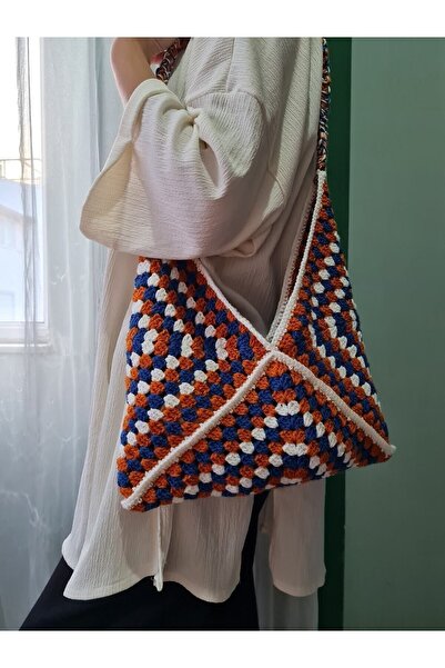 EHF LifeStyle MOTİFLİ ÇANTA / KORE STİLİ ÇANTA / ÖRGÜ ÇANTA / YAZLIK ÇANTA/