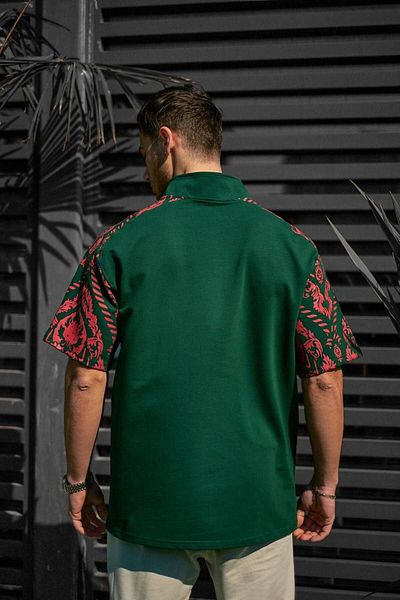 İLKCET MODA Ιταλία Κεντημένο Unisex Oversize μπλουζάκι