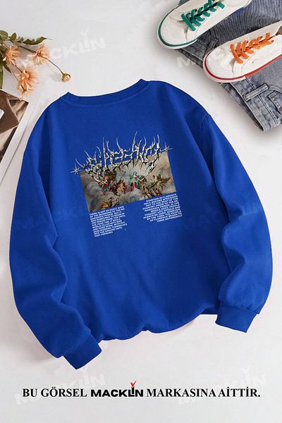 macklin There Is Not Angel Ειδικού Σχεδιασμού Φούτερ με στάμπα Unisex Crew Neck