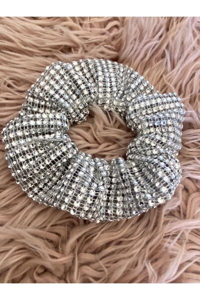 SmY Bag Design strălucitor cu elastic gri și piatră cu cataramă