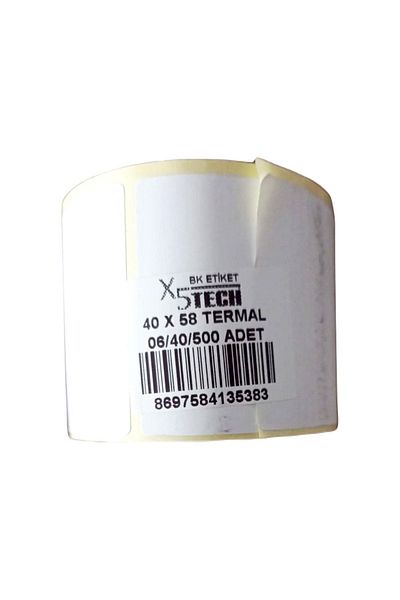 BK ETİKET 500pcs 40x58 Thermal Barcode Scale Label