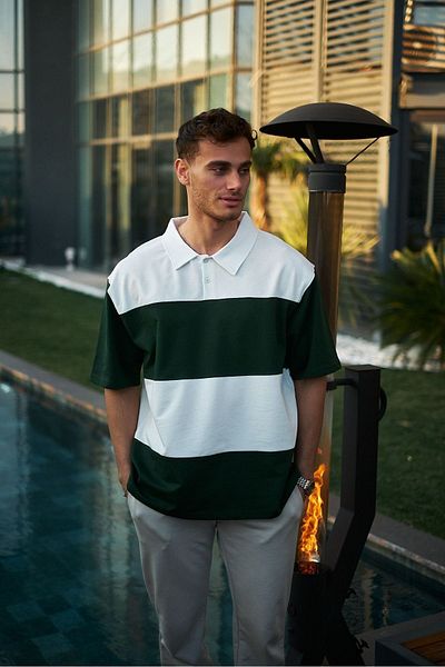İLKCET MODA Λεπτομέρεια κομματιού γιακά Unisex Oversize Tshirt