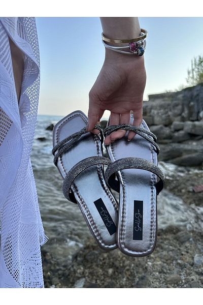 sorella Γυναικείες άνετες πέτρινες κομψές παντόφλες