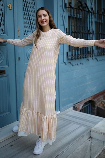 PASTELASTORE Γυναικείο φόρεμα Neva Midi Size 1020-2