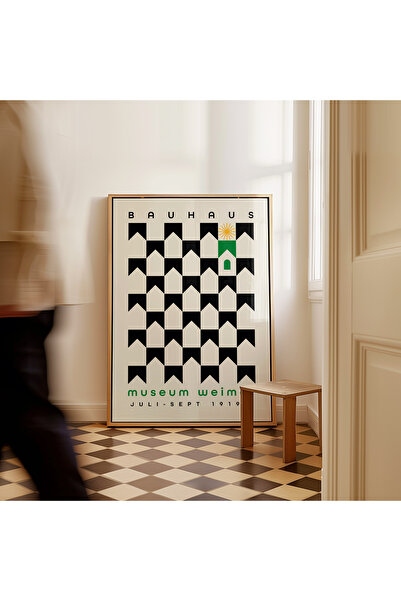 ARTHOUSECOLLECTIVE Bauhaus Poster - Museum Weimar - Frameless Poster in Painting Dimensions