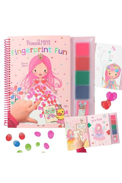 Top Model Princess Mimi Finger Painted Coloring Notebook