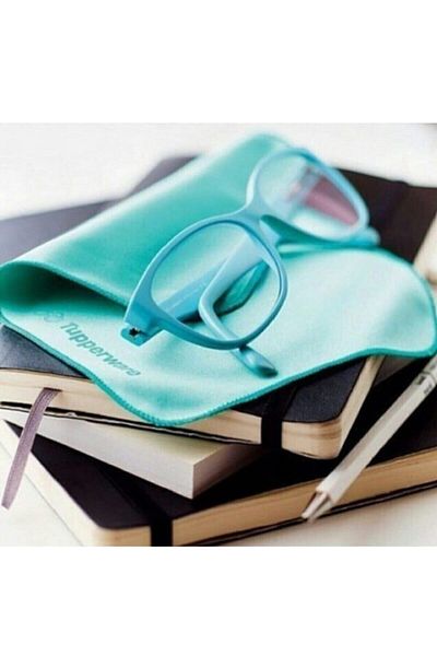 Tupperware Microfiber Glasses Cloth Mint
