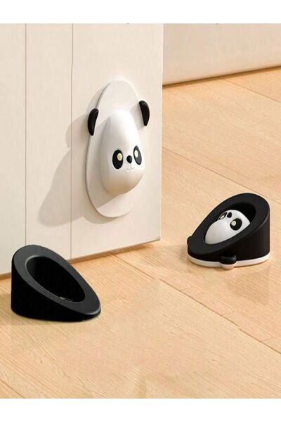 ELSE NIPPON , Kapı Tutma Duvar Koruyucu, Sevimli Panda, Kapı Altı ve Duvar İçin Koruyucu, Stopper