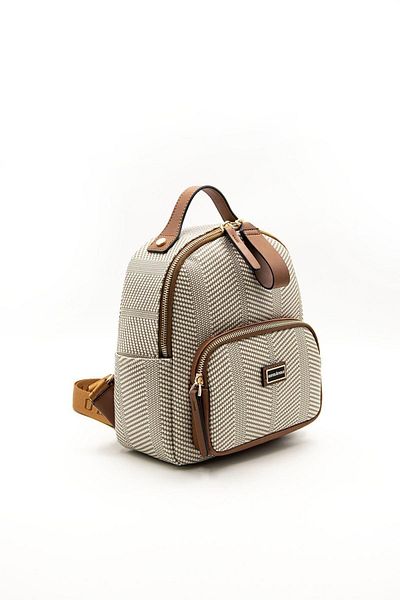 Silver Polo Γυναικείο σακίδιο πλάτης Silver & Polo Beige - Tan Sp1130