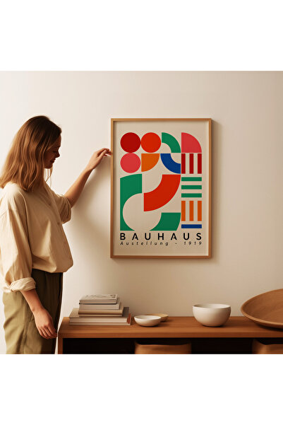 ARTHOUSECOLLECTIVE Bauhaus Poster - Museum Weimar - 2 - Frameless Poster in Painting Dimensions