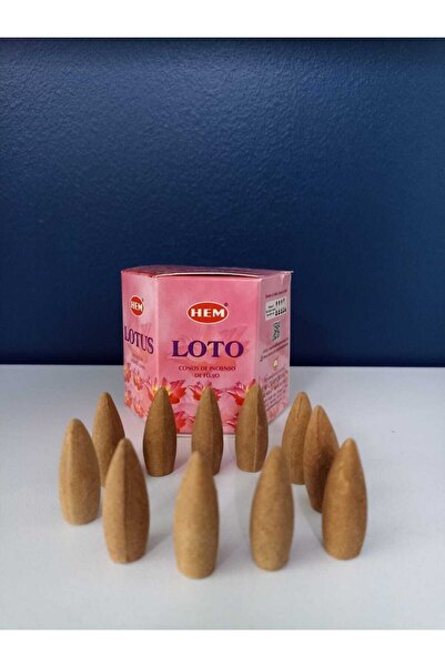 Hem Marka Orjinal 10 Adet Konik Tütsü Lotus Back Flow Cones Geri Akış Tütsüsü...