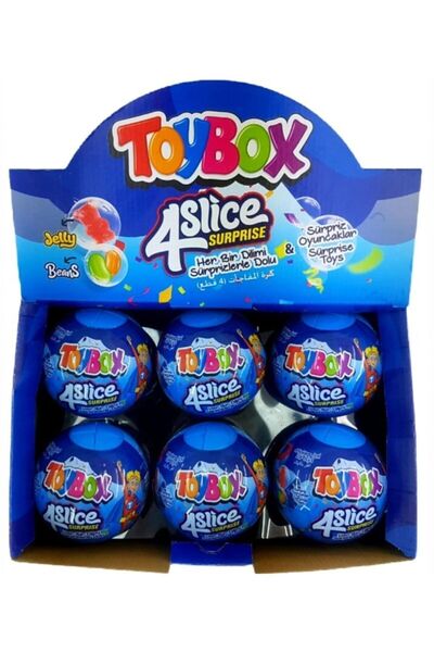 Toybox 4 Dilim Sürpriz Yumurta 12 Adet (erkek)