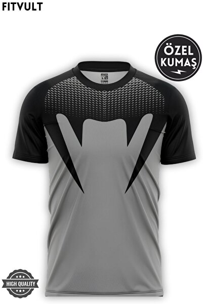 FitVult Antrenman Spor Mma Fitness Boks Desenli Forma T-shirt Compression Nefes Alabilen Kumaş Venum Gym Ufc