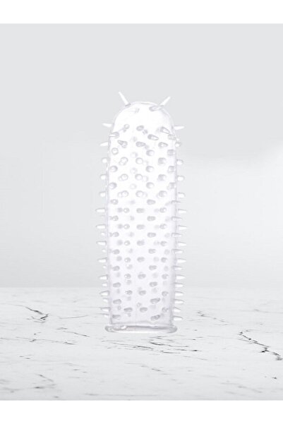 BLACK'S SHOP ŞEFFAF TIRTIKLI PREZERVATİF ŞEKİLLİ PENİS KILIFI P-P-K-103