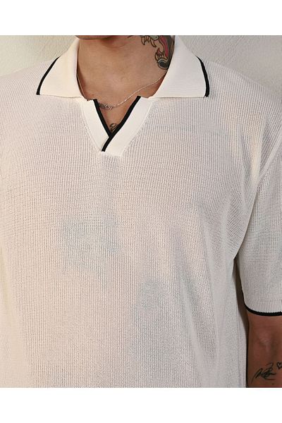 İLKCET MODA Oversize Premium Basic Knitwear T-shirt