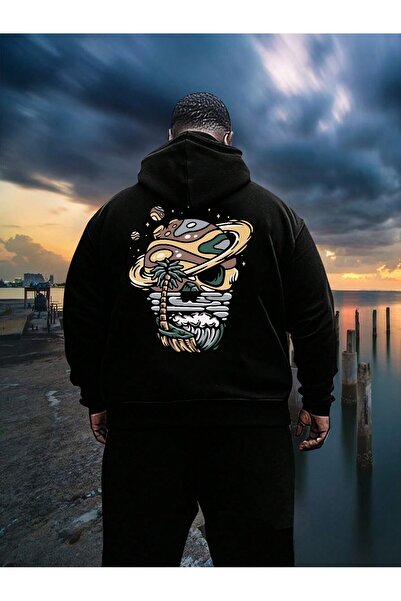 Vordevia Hanorac cu design special imprimat cu craniu