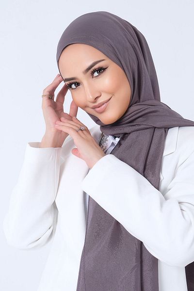 HAREM SCARF Brisa Voile Dark Smoked Shawl - Μονόχρωμο, Μοντέλο 1197-377-KVS0292