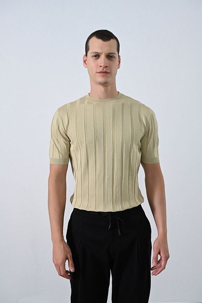 İLKCET MODA Πλεκτό Premium ριγέ μπλουζάκι