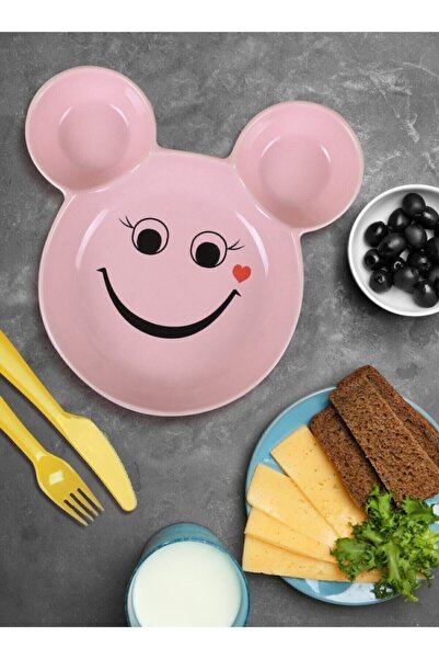 Artistic Quality Eğlenceli Çocuk Gülen Yüz Emojili Mama, Yemek, Kahvaltı Ve P...