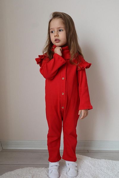 Süslüm Kids Beret Neck Collar Jumpsuit