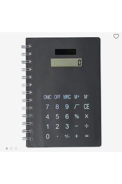 TGROUP Hardcover Notebook with Solar Energy Calculator
