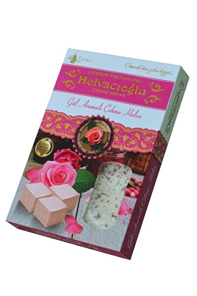Helvacıoğlu 280gr Güllü Çekme Helva Şekerleme Tatlı Meşhur Kastamonu Çekme Helvası
