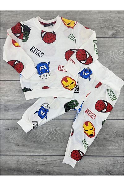 PRENSES BEBE Toprak Tekstil (2-7 Years) Marvel Patterned Seasonal Set