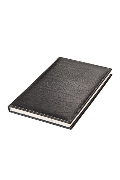 2K Leather Cover Notebook Agenda Undated Plain 14x20 Cm