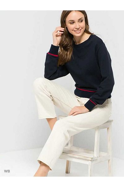 Tommy Hilfiger Cotton Varsity Sweatshirt - Regular Fit Ls
