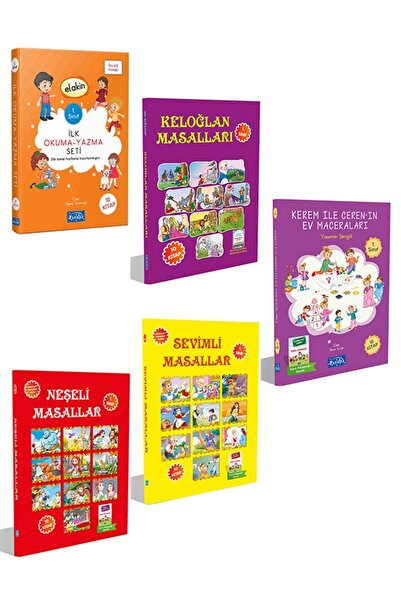 Parıltı Yayıncılık Elakin Ilk Okuma-yazma, Keloğlan, Kerem Ile Ceren, Neşeli ...